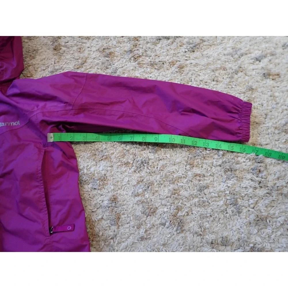 Marmot Rain Jacket‎ Girls Small Purple Good Hooded Waterproof PreCip Shell